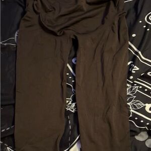 Women’s Brown Maternity Smoothing Shapewear Leggings, Medium